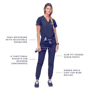 WORN ONCE FIGS CATARINA SCRUP TOP